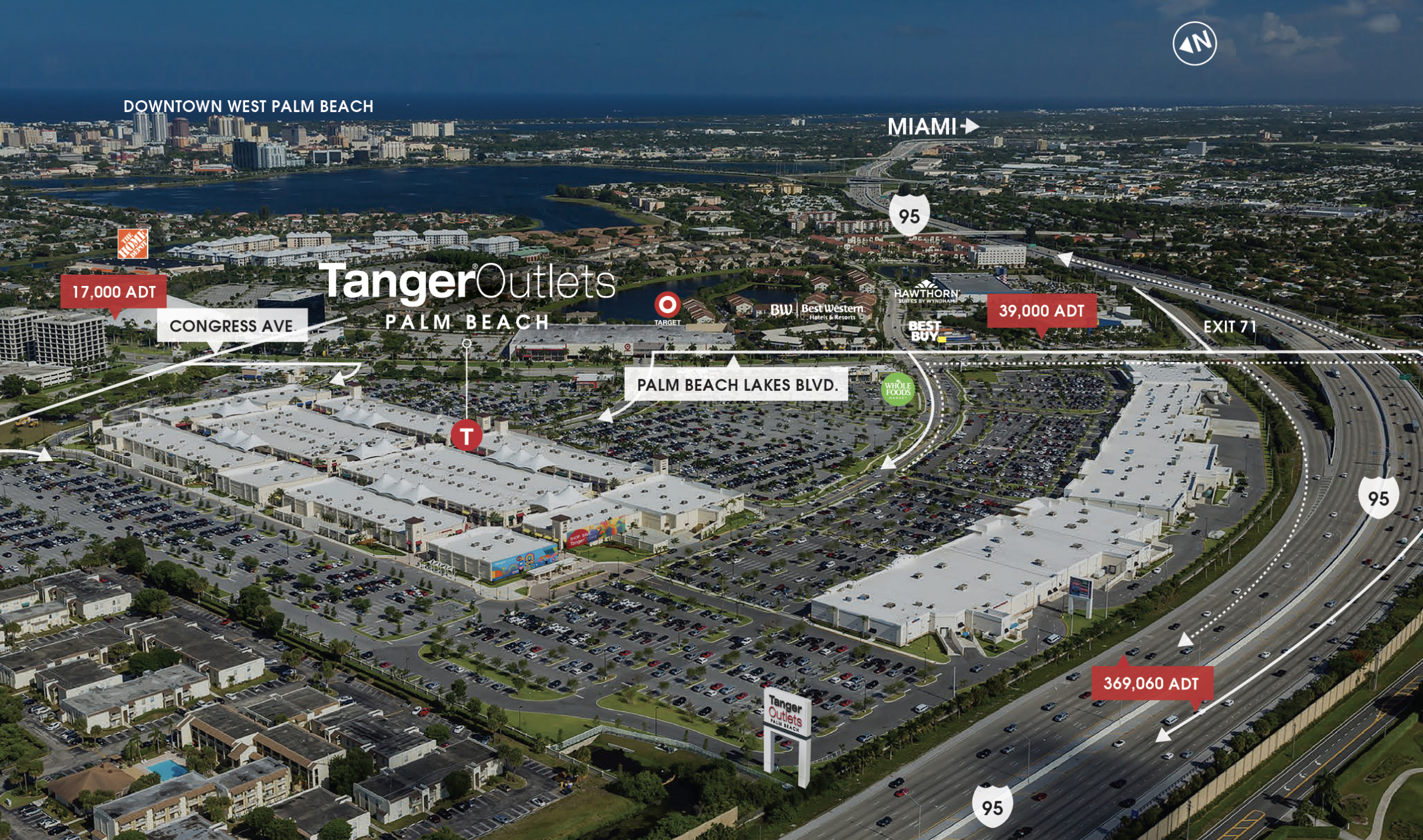 Tanger Outlets Palm Beach Aerial Map