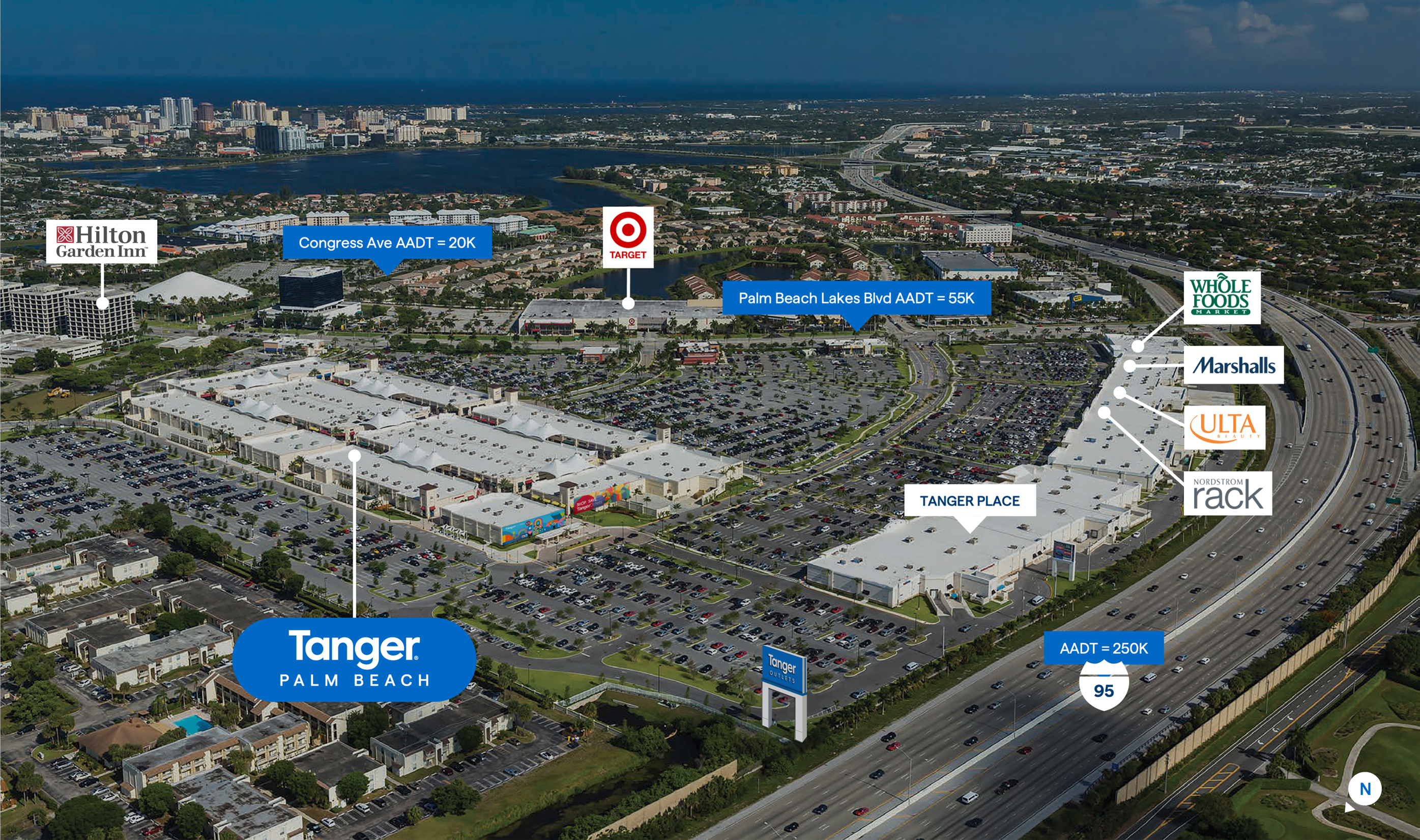 Tanger Outlets Palm Beach Aerial Map